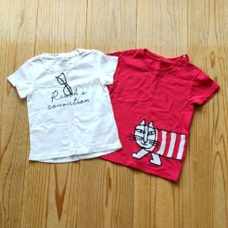 ザショップティーケー(THE SHOP TK)の【新品】100 女の子用 半袖Ｔシャツ ２枚セット(Tシャツ/カットソー)