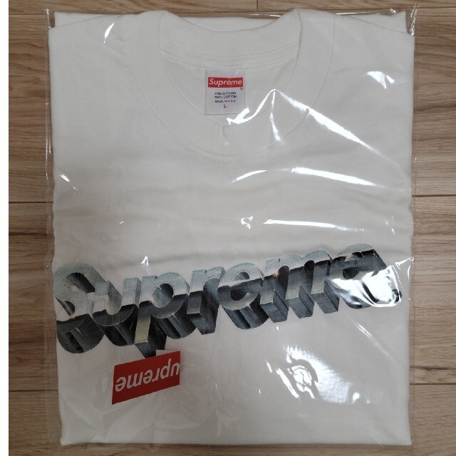 Supreme(シュプリーム)のシュプリーム　Chrome Logo Tee 2020 白 メンズのトップス(Tシャツ/カットソー(半袖/袖なし))の商品写真