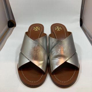 トリーバーチ(Tory Burch)のキョン様専用Tory Burch トリバーチ　レザーソール　シルバーサンダル(サンダル)