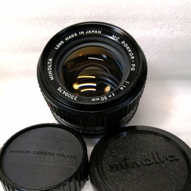 【SALE／37%OFF】 - MINOLTA KONICA 【美品】ミノルタMC f1.4 50mm Rokkor-PG レンズ(単焦点)