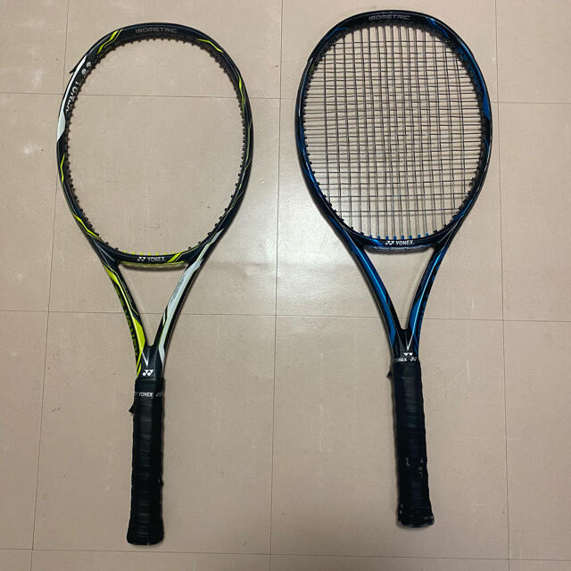 YONEX - YONEX EZONE DR98 G2(グリップ2) ケース付 青/黄 2本の通販 by