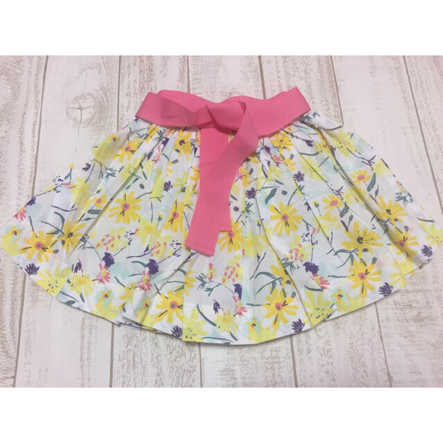 PETIT BATEAU(プチバトー)のプチバトー プリントスカート 4ans 新品 キッズ/ベビー/マタニティのキッズ服女の子用(90cm~)(スカート)の商品写真