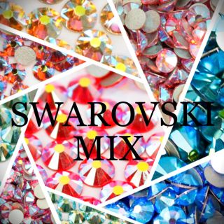 スワロフスキー(SWAROVSKI)のスワロフスキー オーロラ ラインストーン ネイルアート デコ ストーン(各種パーツ)