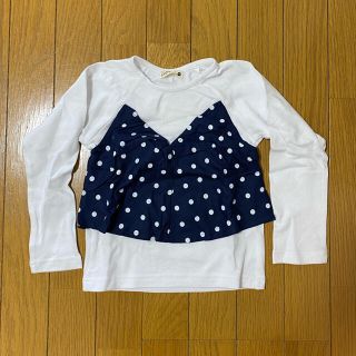 ブランシェス(Branshes)の【新品・タグ付】branshes ブランシェス ドット ロングTシャツ ロンT(Tシャツ/カットソー)