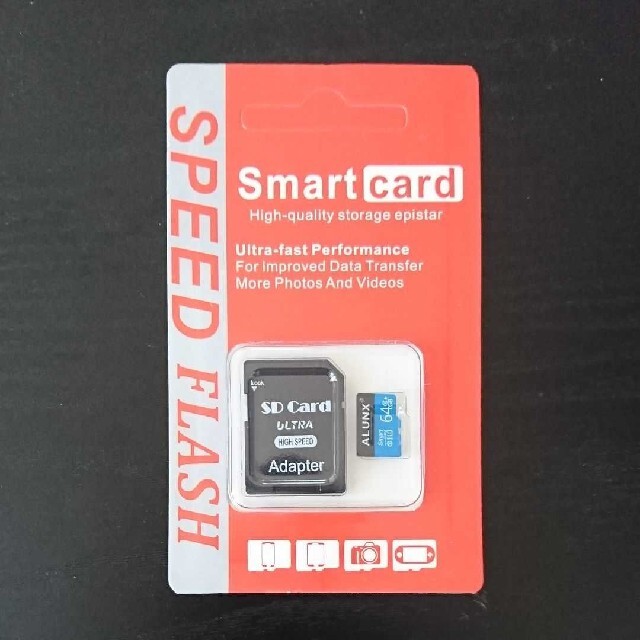 MicroSDカード 64GB  (ALUNX製) スマホ/家電/カメラのPC/タブレット(PC周辺機器)の商品写真