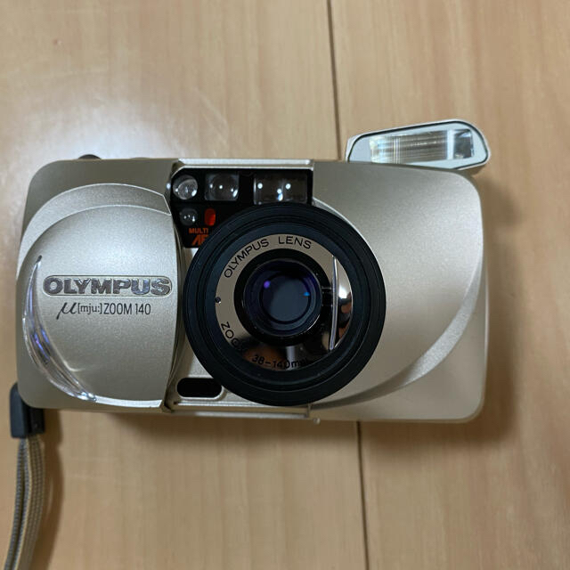 OLYMPUS(オリンパス)のOlympus μ[mju:] ZOOM140 コンパクトフィルムカメラ　実働品 スマホ/家電/カメラのカメラ(フィルムカメラ)の商品写真