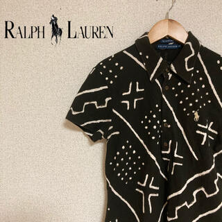 ラルフローレン(Ralph Lauren)のRALPH LAUREN ラルフローレン  ポロシャツ 半袖　ブラック　黒　M(ポロシャツ)