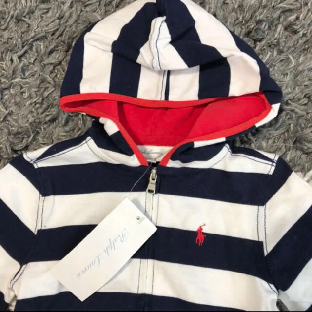 Ralph Lauren - 新品 ラルフローレン ボーダー パーカー 80 未使用