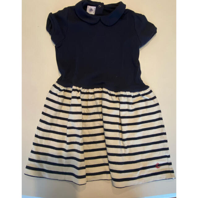 PETIT BATEAU(プチバトー)のプチバトー　ワンピース　半袖　サイズ104 キッズ/ベビー/マタニティのキッズ服女の子用(90cm~)(ワンピース)の商品写真