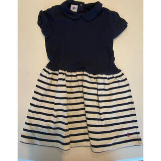 プチバトー(PETIT BATEAU)のプチバトー　ワンピース　半袖　サイズ104(ワンピース)