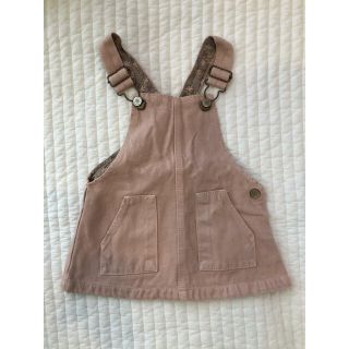 ザラキッズ(ZARA KIDS)のzara くすみピンクのジャンパースカート(スカート)