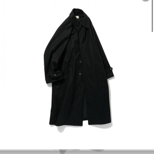 POLYPLOID LONG COAT C BLACK MELANGE 20aw - ステンカラーコート