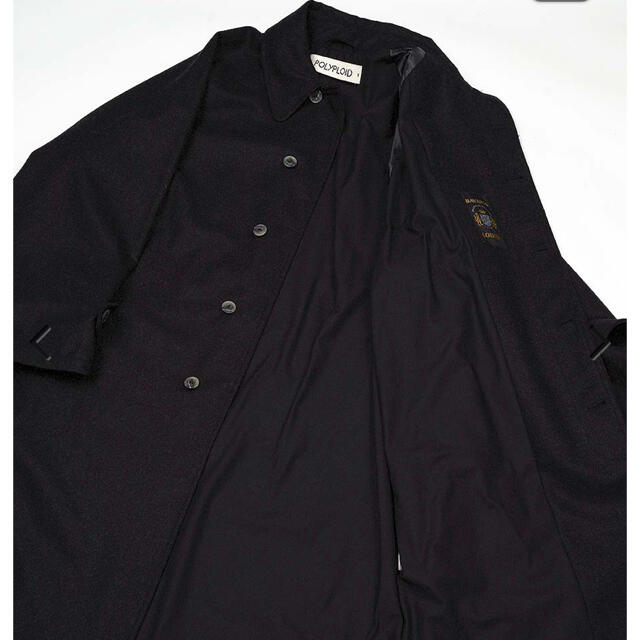 POLYPLOID LONG COAT C BLACK MELANGE 20aw メンズのジャケット/アウター(ステンカラーコート)の商品写真