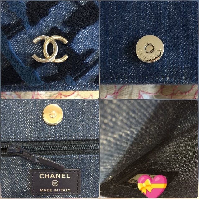 CHANEL(シャネル)のCHANEL꙳★*゜極美品 超レア 24番台 デニム チェーンウォレット レディースのバッグ(ショルダーバッグ)の商品写真