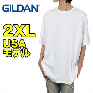 ギルタン(GILDAN)の【新品】2枚セット　ギルダン 半袖 Tシャツ 2XL 白 無地 メンズ(Tシャツ/カットソー(半袖/袖なし))