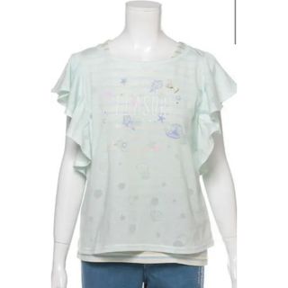 メゾピアノジュニア(mezzo piano junior)のメゾピアノ Jr 140【極美品】♡袖フリル♡(Tシャツ/カットソー)