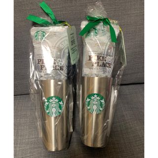 スターバックスコーヒー(Starbucks Coffee)のコストコスターバックスタンブラー　コーヒーセット　シルバー　ギフトセット(タンブラー)