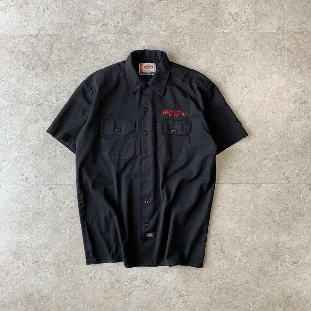 Dickies(ディッキーズ)のDickies ワークシャツ ブラック 企業ロゴ  バックプリント メンズのトップス(シャツ)の商品写真