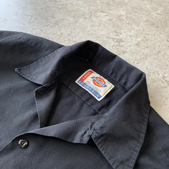 Dickies(ディッキーズ)のDickies ワークシャツ ブラック 企業ロゴ  バックプリント メンズのトップス(シャツ)の商品写真