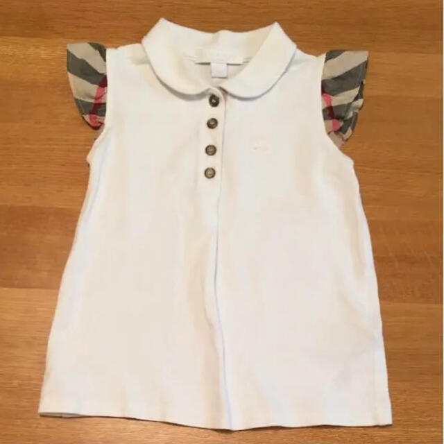 Burberry チェックフリルポロシャツ キッズ/ベビー/マタニティのキッズ服男の子用(90cm~)(Tシャツ/カットソー)の商品写真