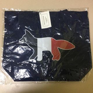 メゾンキツネ(MAISON KITSUNE')のメゾンキツネ　トートバッグ MAISON KITSUNE ネイビー(トートバッグ)