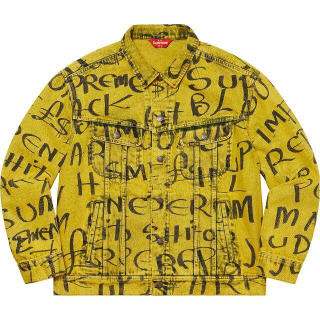 Supreme(シュプリーム)の【Yellow M】Black Ark Denim Trucker Jacket メンズのジャケット/アウター(Gジャン/デニムジャケット)の商品写真