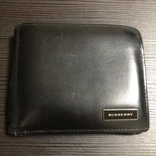 バーバリー(BURBERRY)のBURBERRY 二つ折り財布 黒(折り財布)