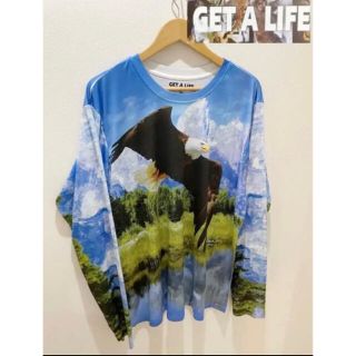 【GET A LIFE】ゲットアライフ グラフィック長袖 カットソー ロンT(Tシャツ/カットソー(七分/長袖))