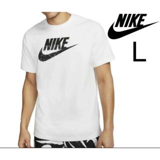 ナイキ(NIKE)の【NIKE】ナイキ Tシャツ 迷彩 ブラックカモ ロゴ L 新品未使用 タグ付き(Tシャツ/カットソー(半袖/袖なし))