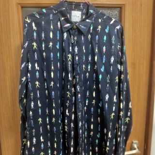 【人気】Paul Smith　Paul's People PRINT SHIRTピープル柄