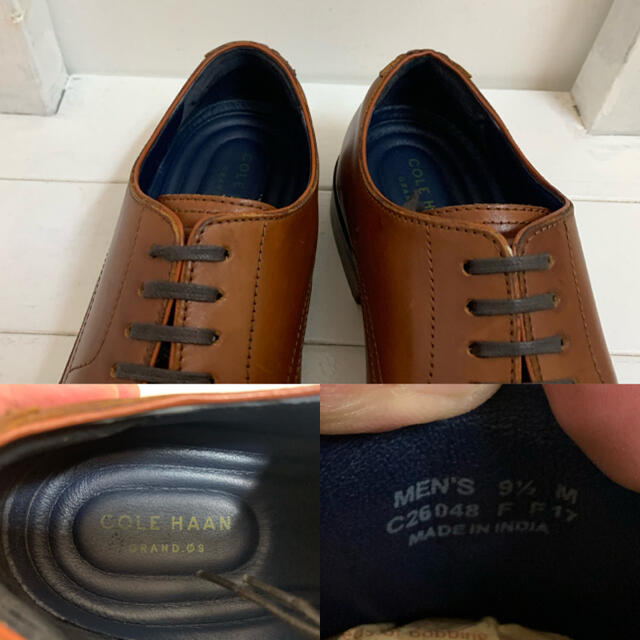 COLE HAAN エディソンスプリットオックスフォード2 Uレザーシューズ靴/シューズ