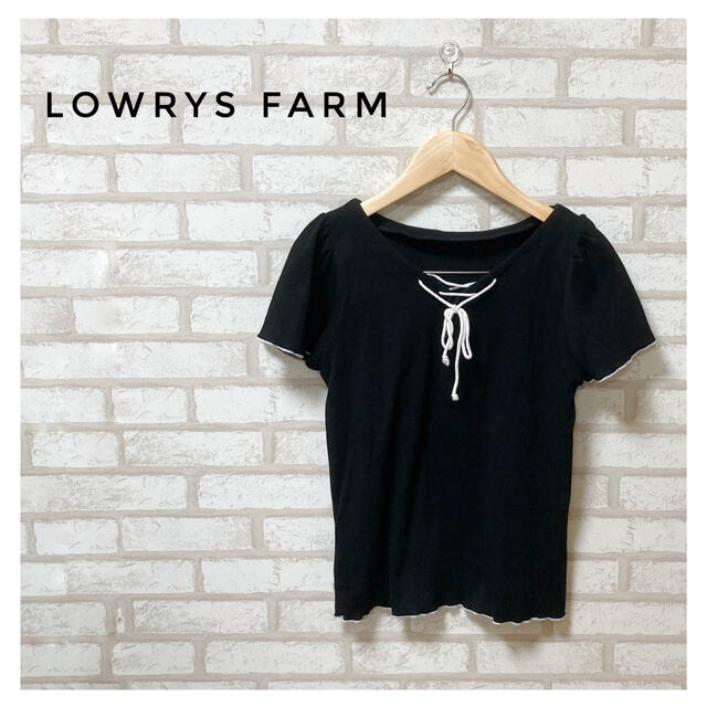 LOWRYS FARM(ローリーズファーム)のLOWRYS FARM レディース プルオーバー ニット M 黒 レディースのトップス(ニット/セーター)の商品写真