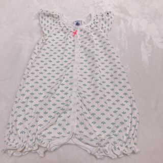 プチバトー(PETIT BATEAU)のpetitbateau プチバトー 74cm ロンパース(ロンパース)