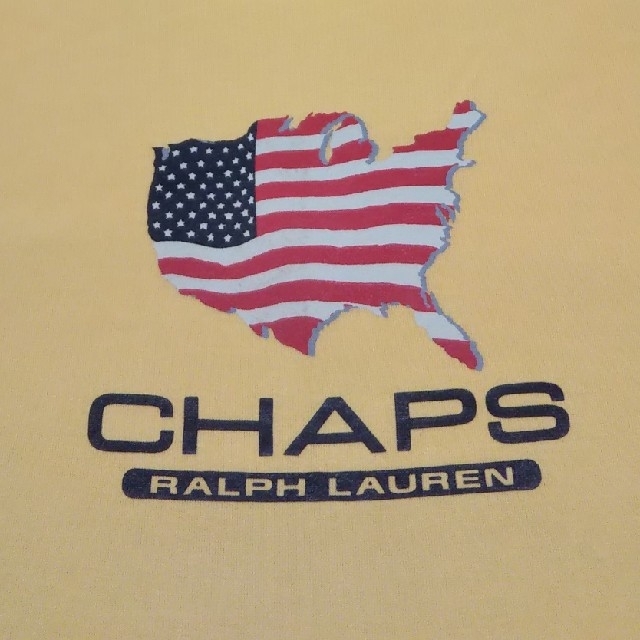 Ralph Lauren(ラルフローレン)のビンテージ 90s ラルフローレン Chaps アメリカ星条旗 Tシャツ  メンズのトップス(Tシャツ/カットソー(半袖/袖なし))の商品写真