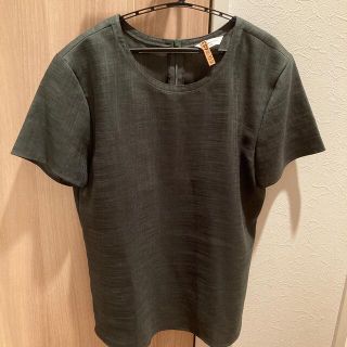 鎌倉シャツ　ブラウス　濃グリーン(シャツ/ブラウス(半袖/袖なし))