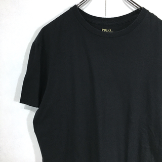 ポロラルフローレン(POLO RALPH LAUREN)の〇定番人気☆ポロラルフロ―レン☆半袖Ｔシャツ☆M☆黒☆ロゴ刺繍☆I12〇(Tシャツ/カットソー(半袖/袖なし))