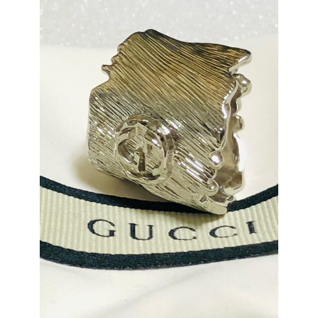 Gucci(グッチ)のGUCCI グッチ　インターロッキング　16号　メタル　リング　指輪  極美品 メンズのアクセサリー(リング(指輪))の商品写真