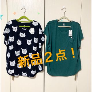 グラニフ(Design Tshirts Store graniph)の【新品】グラニフ　レディース　トップス　２枚セット(Tシャツ(半袖/袖なし))