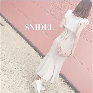 スナイデル(SNIDEL)のスナイデル　コットンリネンマーメイドスカート(ロングスカート)