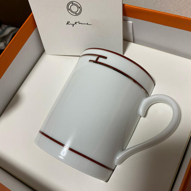 Hermes(エルメス)のHERMES リズム マグカップ レッド インテリア/住まい/日用品のキッチン/食器(グラス/カップ)の商品写真