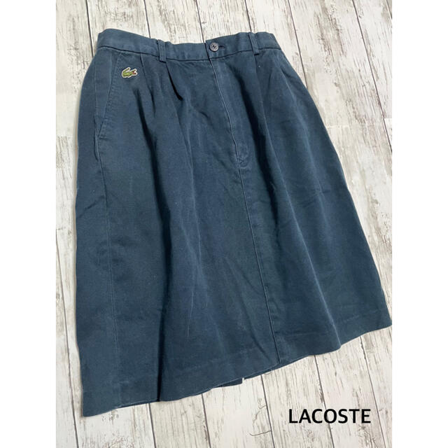 LACOSTE(ラコステ)の⭐︎ワニのロゴ【LACOSTE】スカート Mサイズ 中古美品 レディースのスカート(ひざ丈スカート)の商品写真