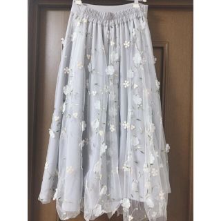 トッコ(tocco)のtocco closet オーガンジー　フレアスカート(ロングスカート)