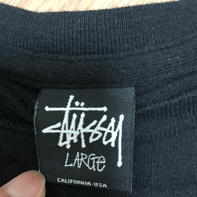 STUSSY(ステューシー)のstussy黒　半袖Tシャツ メンズのトップス(Tシャツ/カットソー(半袖/袖なし))の商品写真