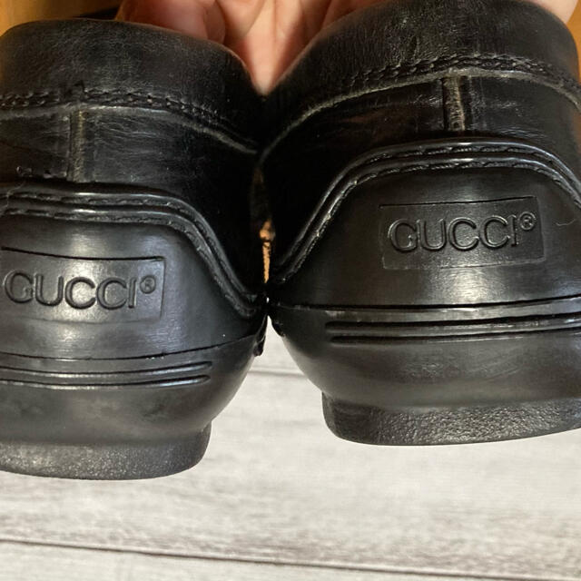 Gucci(グッチ)のGUCC グッチ ホースビットローファー 黒 金25.5  41E メンズの靴/シューズ(ドレス/ビジネス)の商品写真