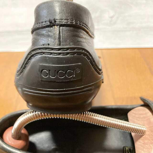 Gucci(グッチ)のGUCC グッチ ホースビットローファー 黒 金25.5  41E メンズの靴/シューズ(ドレス/ビジネス)の商品写真