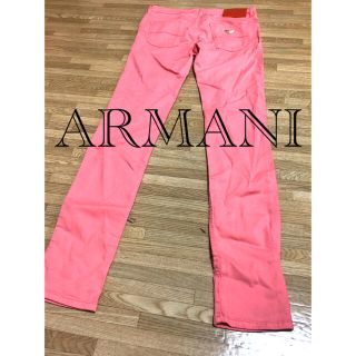 アルマーニジーンズ(ARMANI JEANS)の美品　ARMANI スキニー　ピンク　アルマーニジーンズ　エンポリオアルマーニ(デニム/ジーンズ)