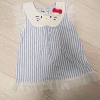 サンリオ(サンリオ)のハローキティ❤️襟付きタンクトップ  100cm(Tシャツ/カットソー)