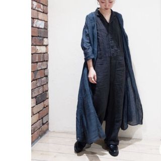 ネストローブ(nest Robe)のnest Robe・ネストローブ・デニム・カシュクールワンピース(ロングワンピース/マキシワンピース)