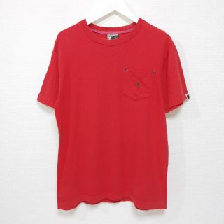 アベイシングエイプ(A BATHING APE)のM 90s エイプ APE フットソルジャー ポケット Tシャツ ポケT(Tシャツ/カットソー(半袖/袖なし))