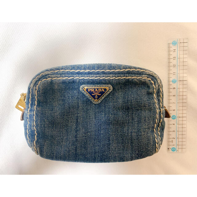 PRADA / denim pouch